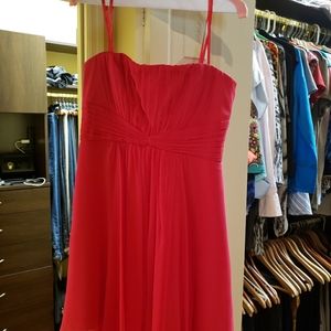 Strapless mini dress